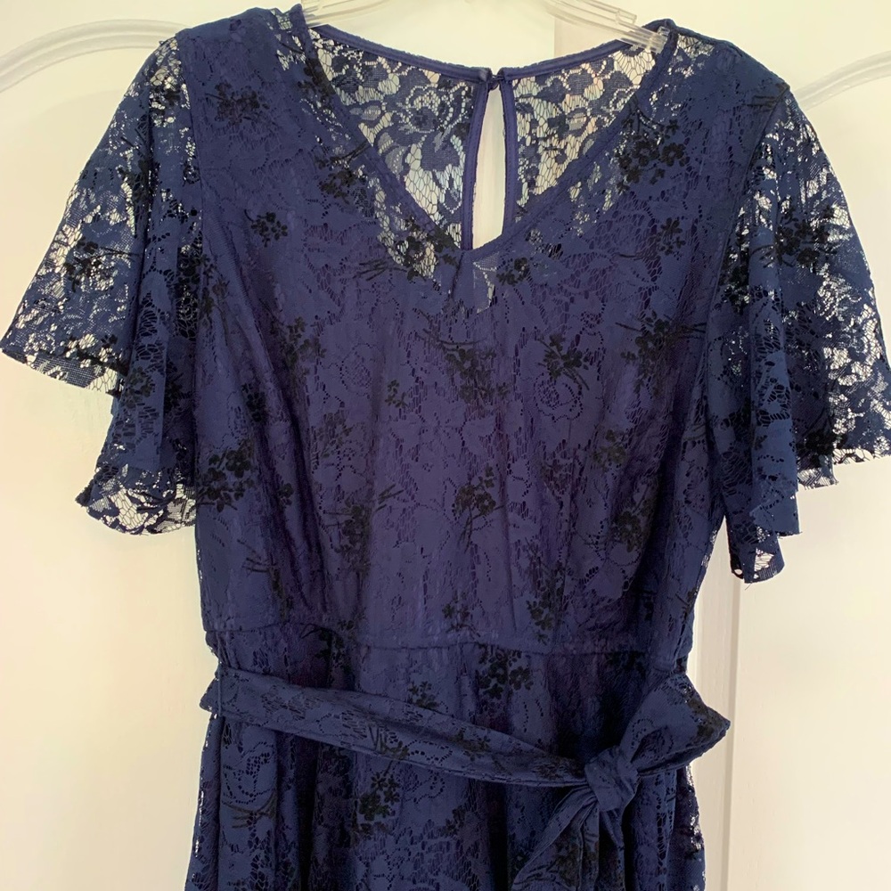 Lane Bryant Navy Lace Dress